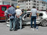 Konya’da iki otomobil çarpıştı: 8 yaralı