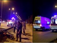 Eşmekaya'da 2 motosiklet çarpıştı 2 yaralı