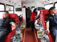 Eskil'de kan bağışı kampanyasına yoğun ilgi