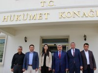 Rektör Şahin'den Kaymakam Karaalioğlu'na Ziyaret