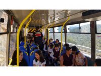 Derebucak’ta servis araçları denetimi