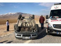 Kontrolden çıkan otomobil takla attı: 1 yaralı