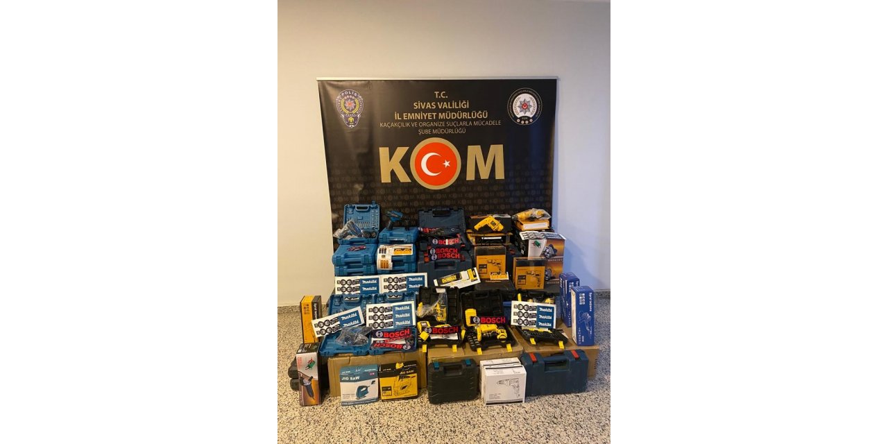 Gümrük kaçağı matkaplara el konuldu