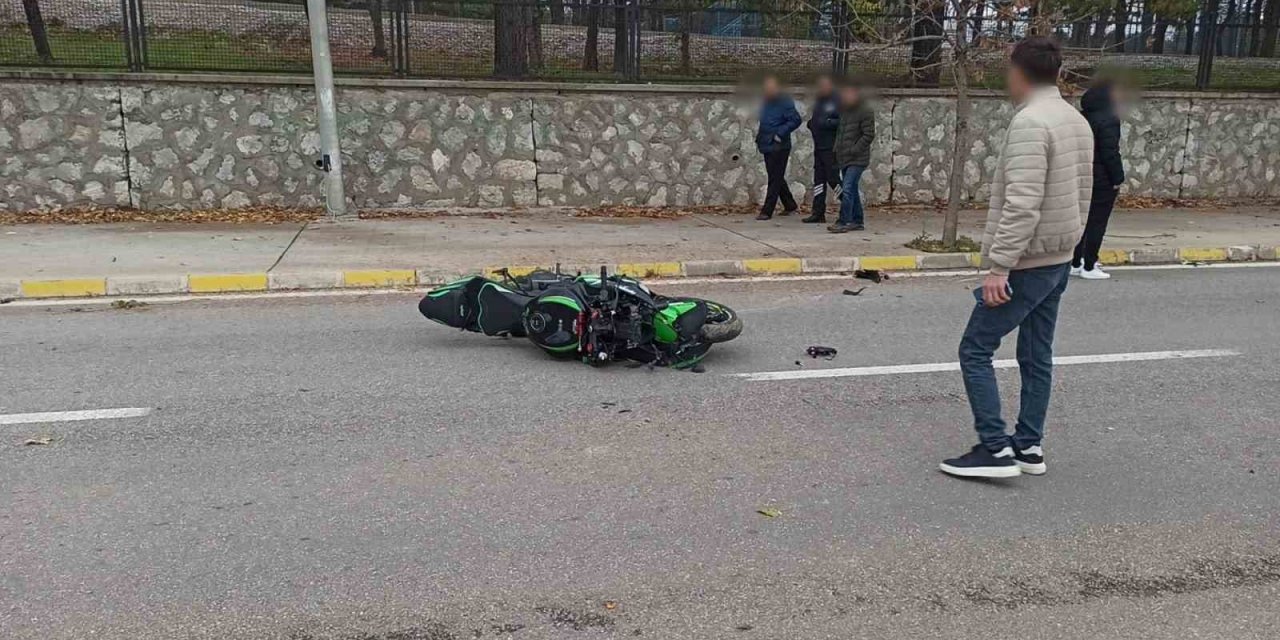 Yarış motoru sürücüsünün feci ölümü