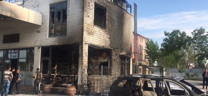 Konya’da akaryakıt istasyonunda korkutan yangın