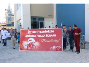 Medova Hastanesi, şehitlerimizi andı