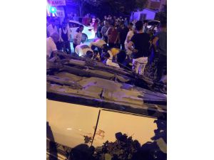 Yayaya çarpan otomobil takla attı: 1 ölü, 3 yaralı