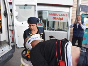 Yolcu otobüsünün çarptığı yaya ağır yaralandı