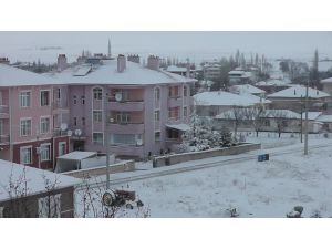 Kulu’da kar yağışı