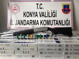 Jandarma uygulamasında kaçak sigara ele geçirildi