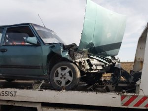 Konya’da iki otomobil çarpıştı: 5 yaralı