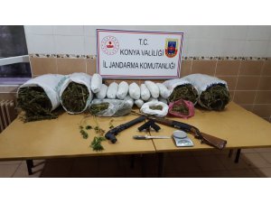 Konya’da jandarmadan uyuşturucu operasyonu