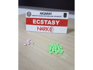 Polis uygulamasında uyuşturucu hap ele geçirildi