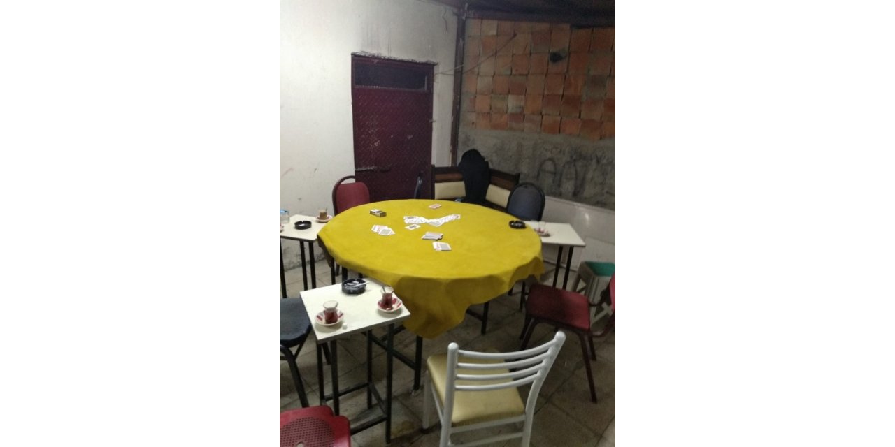 Akşehir’de kumar oynatılan eve baskın