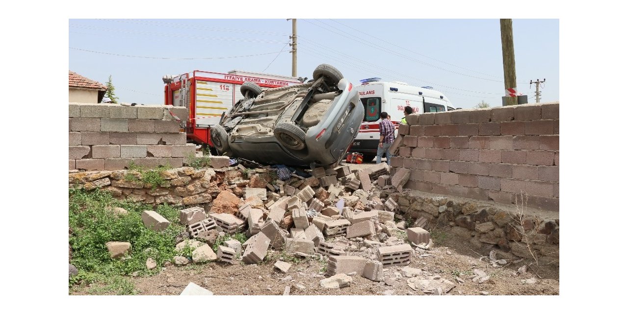 Aksaray’da otomobil takla attı: 1 ölü, 1 ağır yaralı