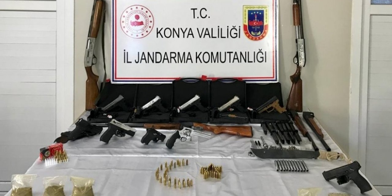 Konya’da silah kaçakçılarına operasyon: 4 tutuklama