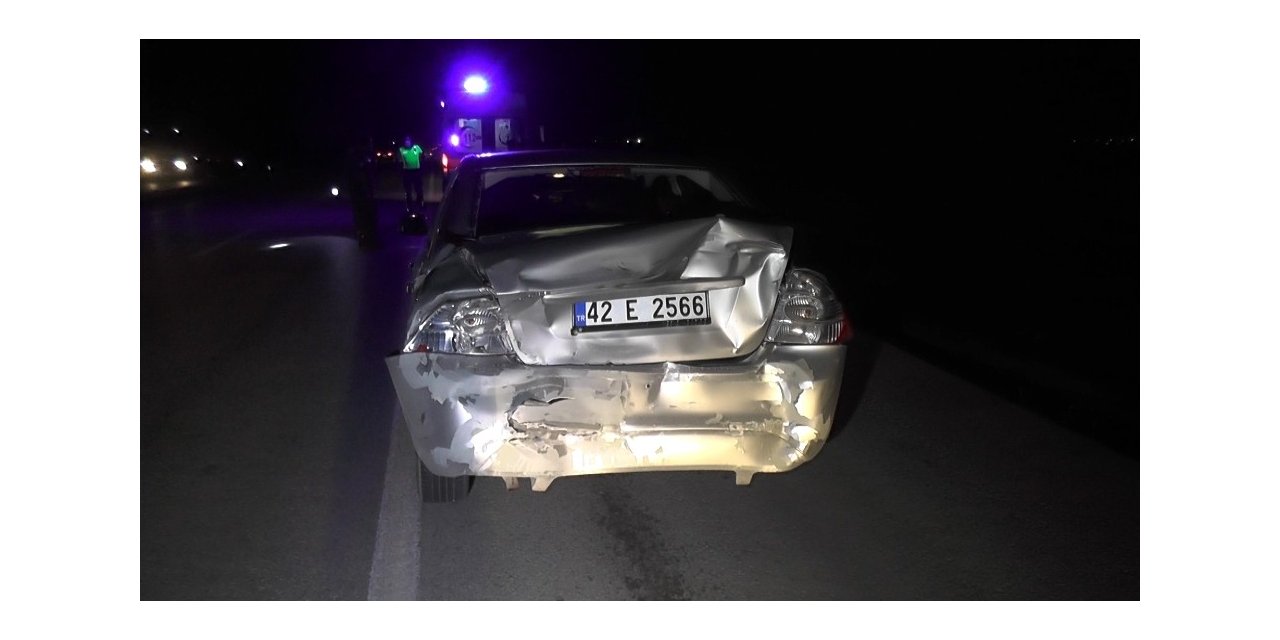 Tır otomobile arkadan çarptı: 3 yaralı