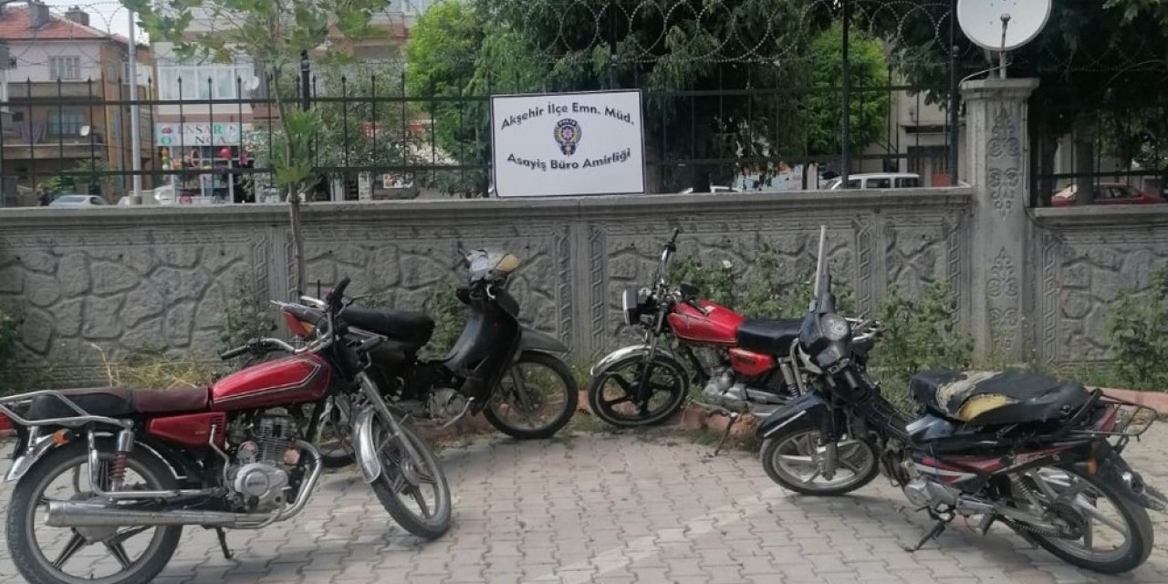 Çalınan motosikletler bulundu