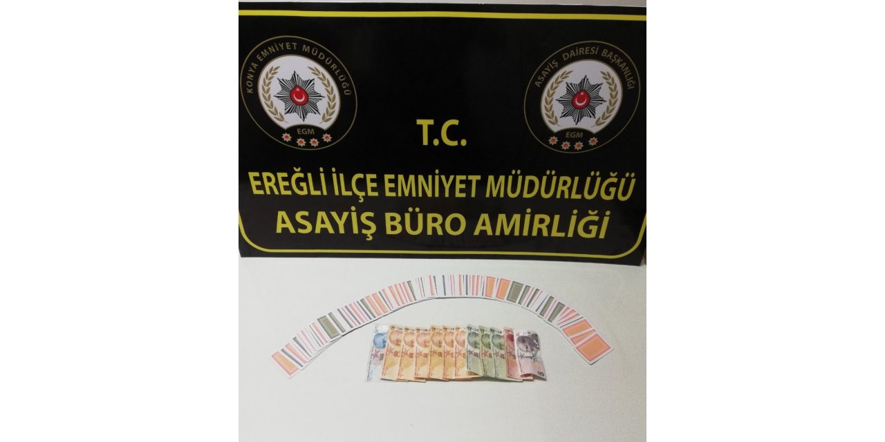 Ereğli’de kumar ve aranan şahıslar operasyonu