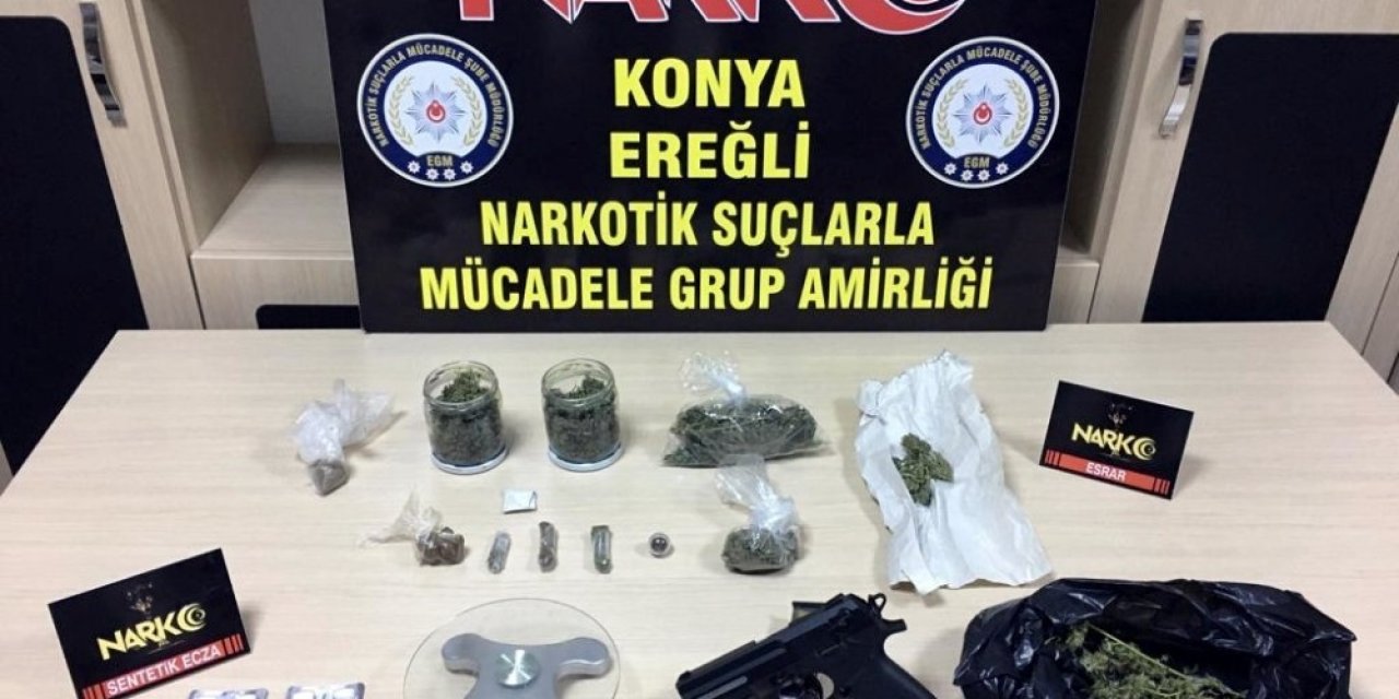 Konya’da esrar ele geçirildi, 1 kişi tutuklandı