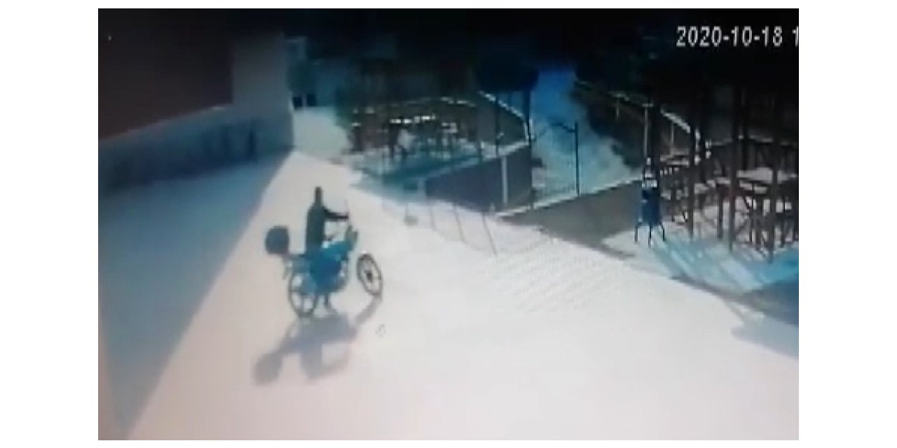 Yemek siparişi getiren kuryenin motoru çalındı