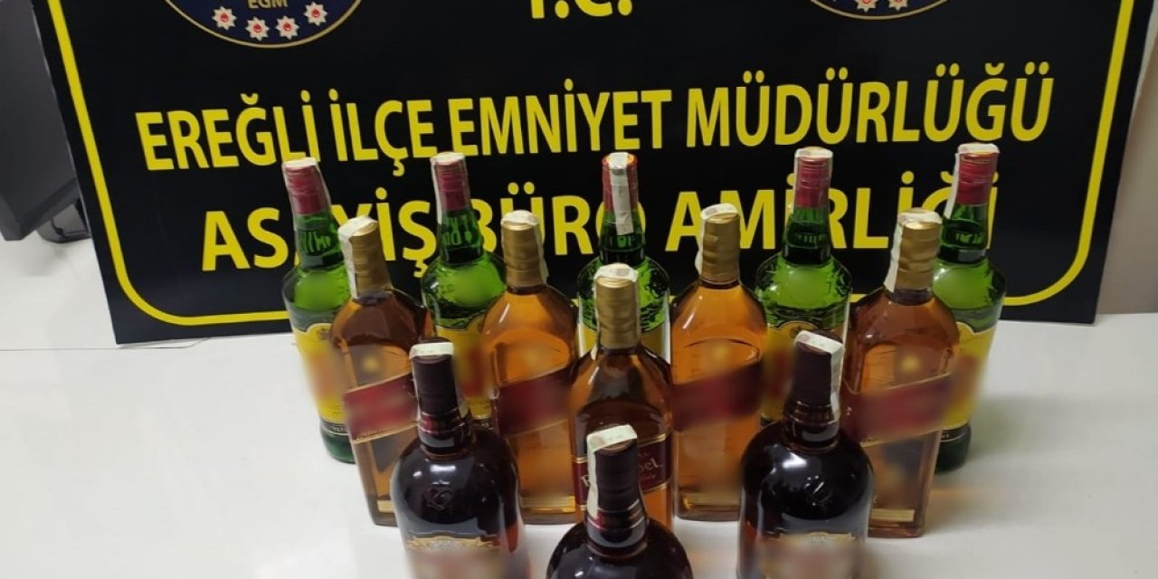 Ereğli’de kaçak içki ele geçirildi
