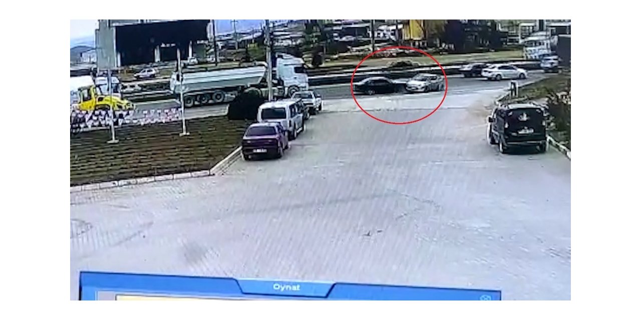 Kırıkkale’de kaza anı kameraya yansıdı