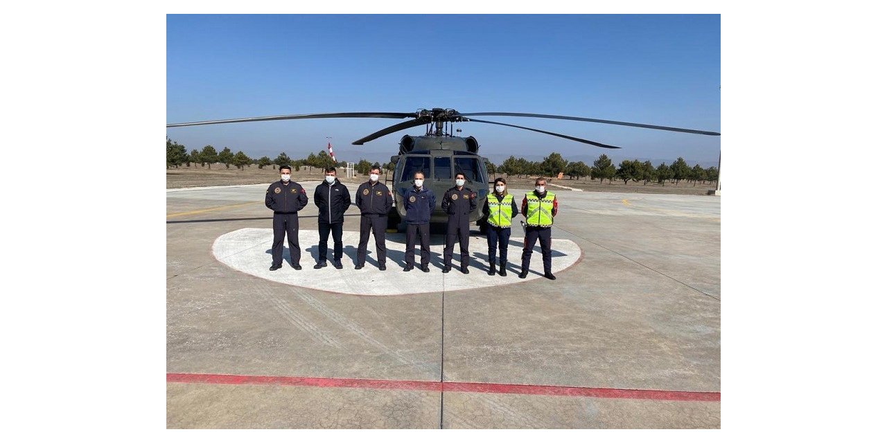 Jandarmadan helikopter destekli trafik denetimi