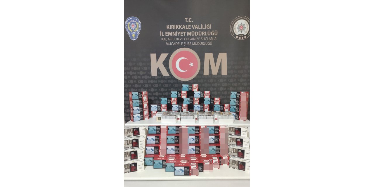 Kırıkkale’de kaçak tütün operasyonu: Binlerce makaron ele geçirildi