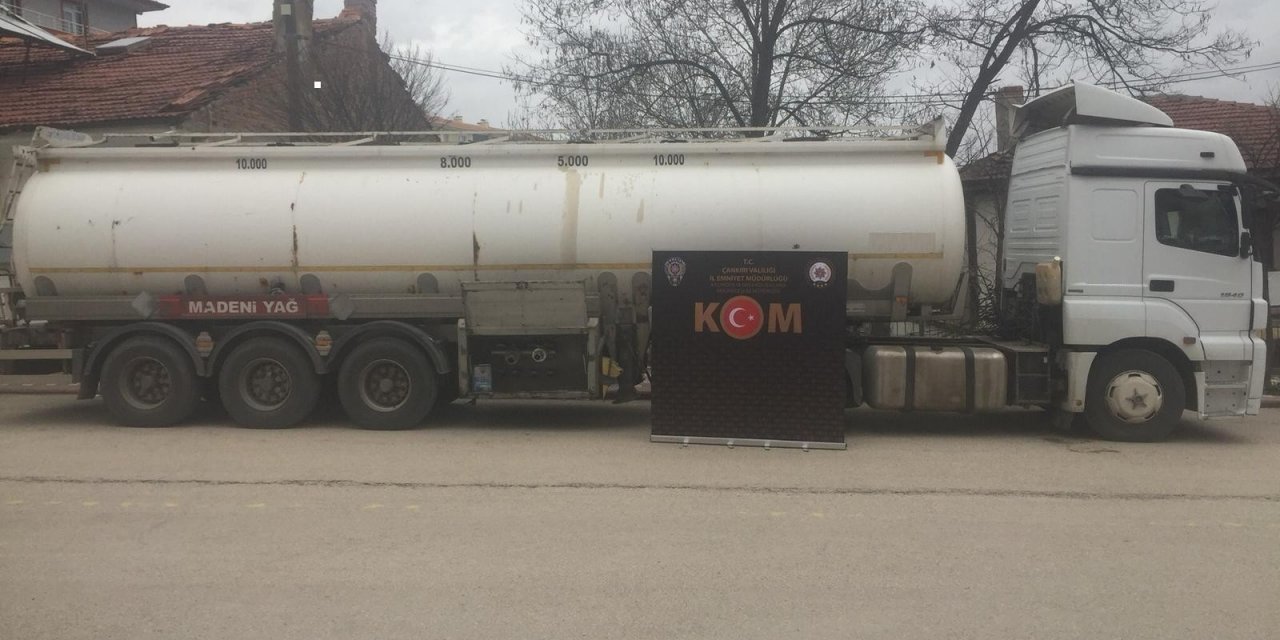 Çankırı’da 28 bin litre kaçak akaryakıta el konuldu