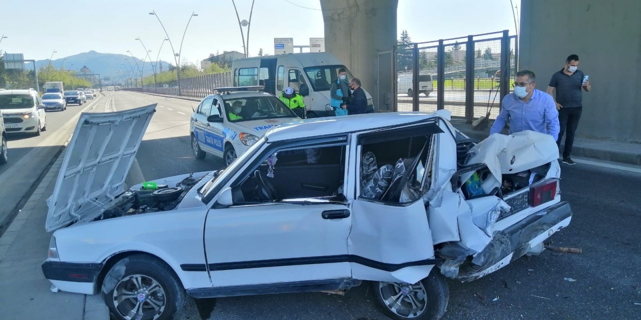 Kayseri’de zincirleme trafik kazası: 4 yaralı