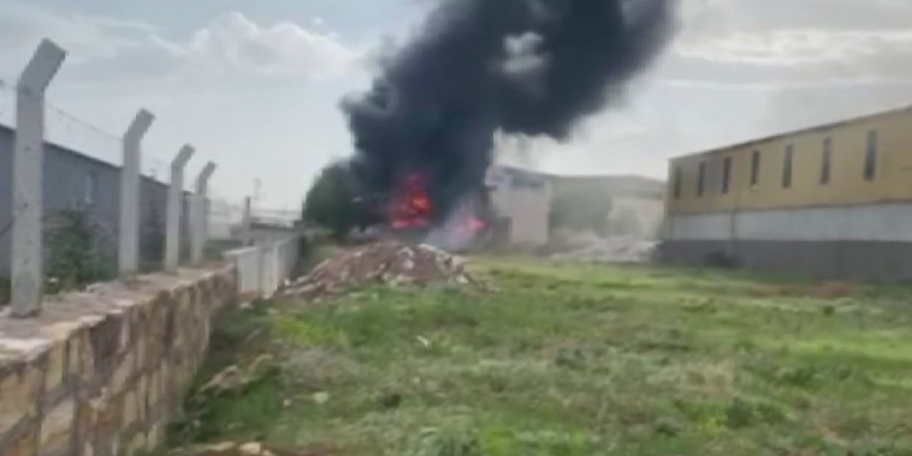 Sivas’ta OSB’de korkutan yangın