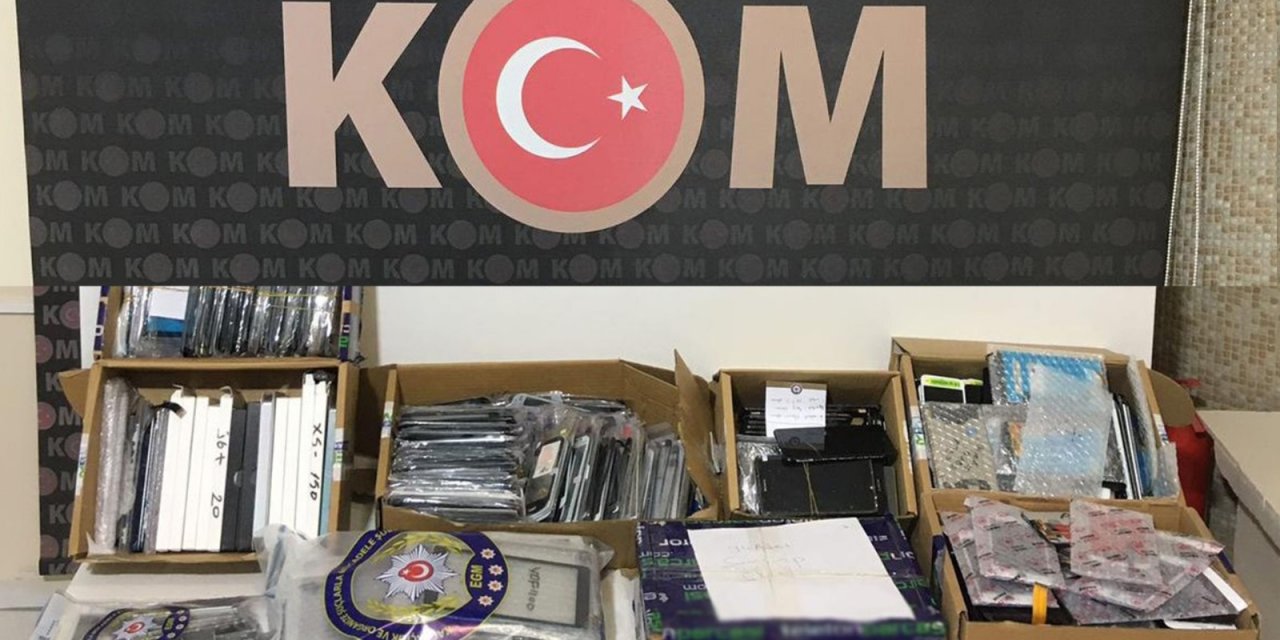 Kırıkkale’de binlerce emtia elektronik ürün ele geçirildi