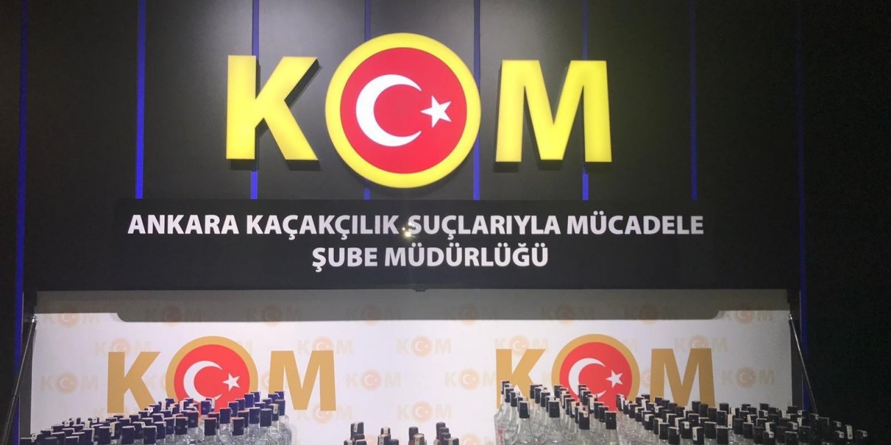Başkent’teki sahte alkol operasyonunda 12 kişi gözaltına alındı