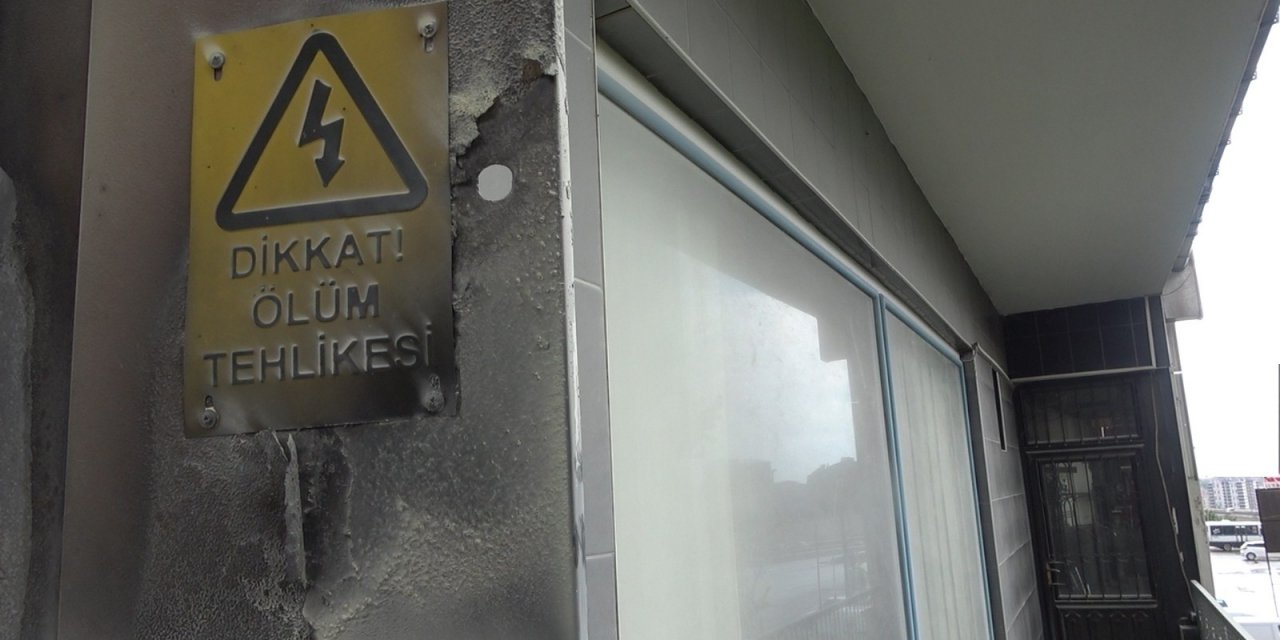 Düğün salonuna yıldırım isabet etti, elektrik panosu yandı