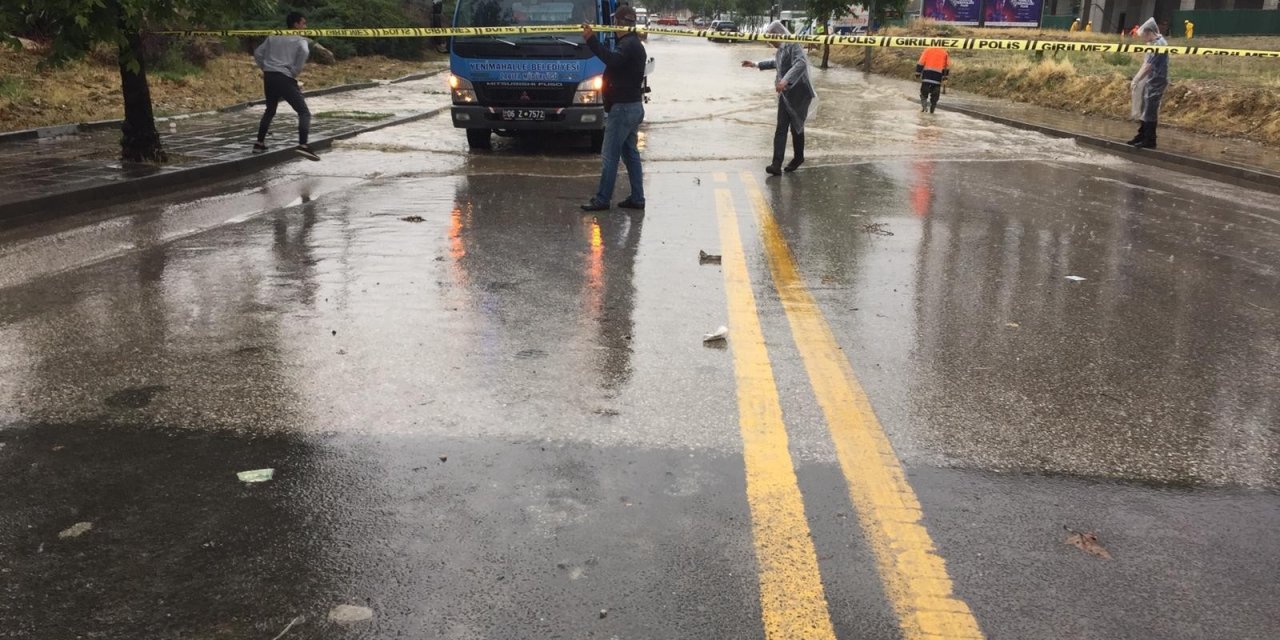 Ankara’da sağanak, sele neden oldu