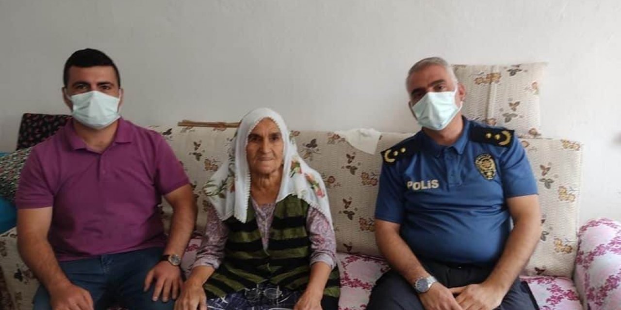 Atiye ninenin yardımına polis ekipleri yetişti