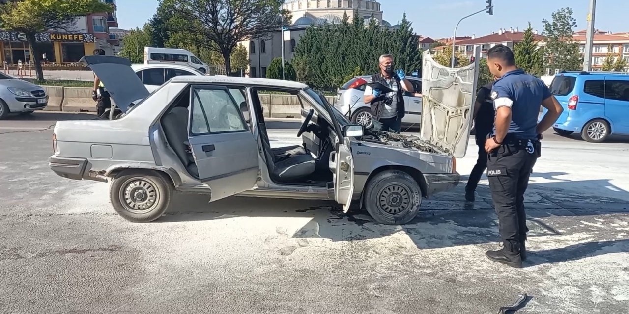 LPG’li otomobilde korkutan yangın