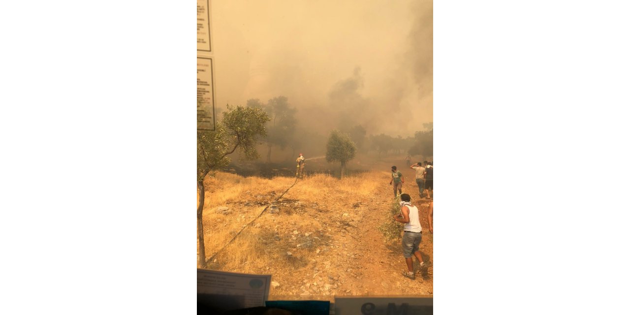 Milas’taki Hava Meydan Komutanlığı yangın söndürme çalışmalarına kesintisiz destek sağlıyor
