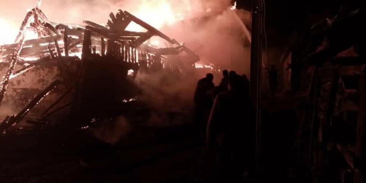 Çamlıdere’de metruk evde çıkan yangın 7 evi küle döndürdü