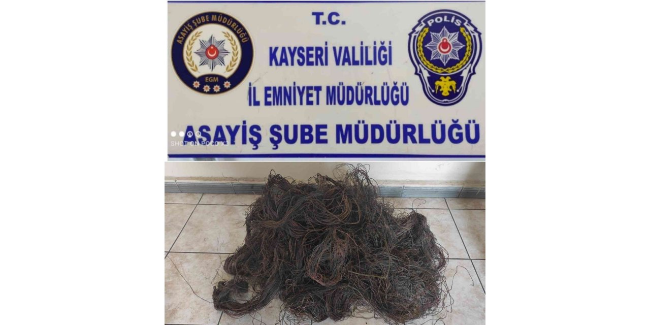 Kablo hırsızları yakalandı