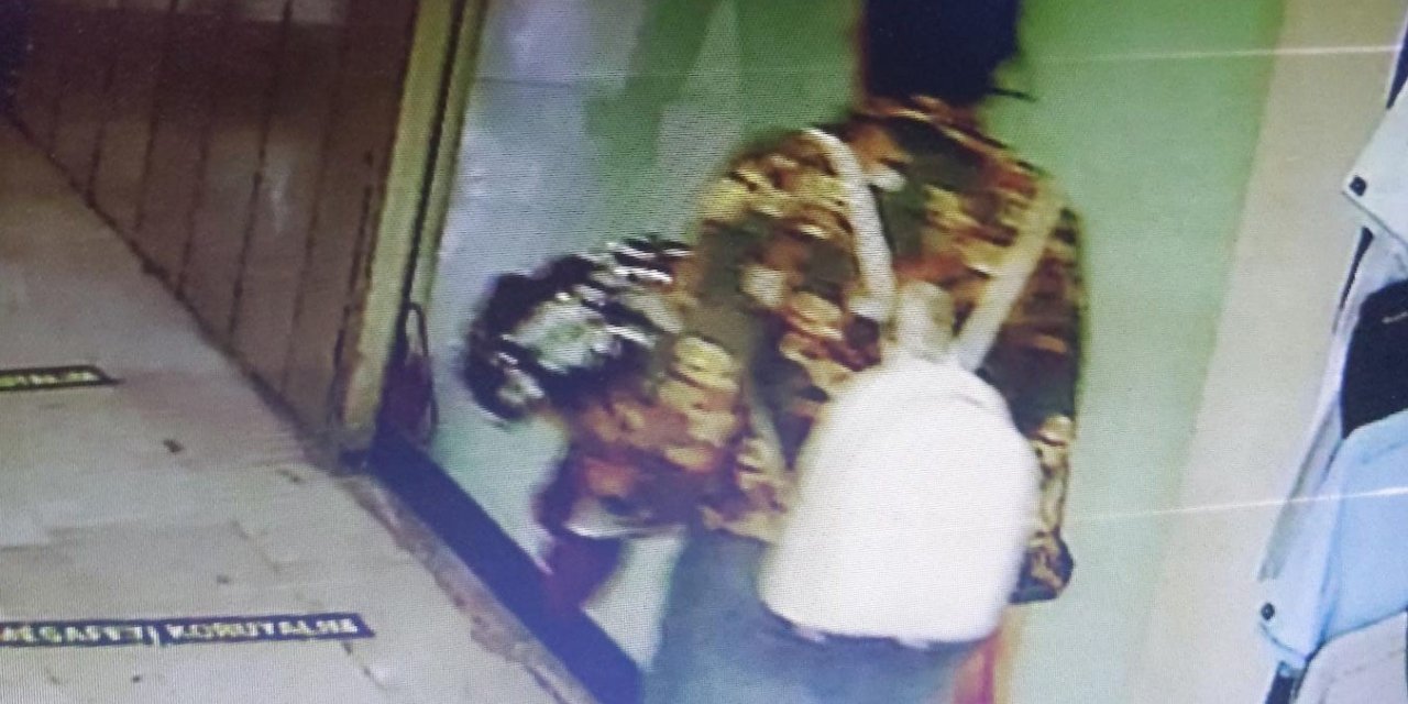 Bindallı çaldığı iddia edilen kadın güvenlik kameralarına yansıdı