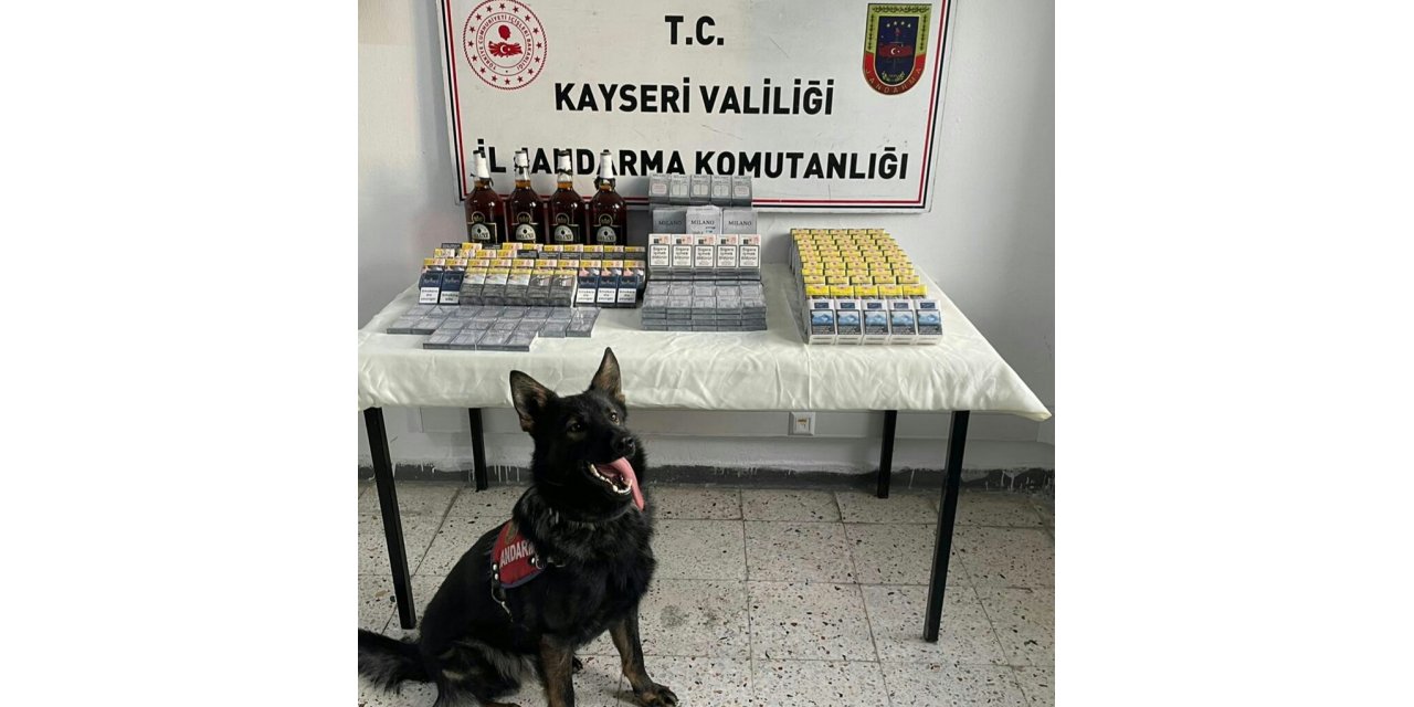 Jandarmadan kaçak sigara ve alkol operasyonu