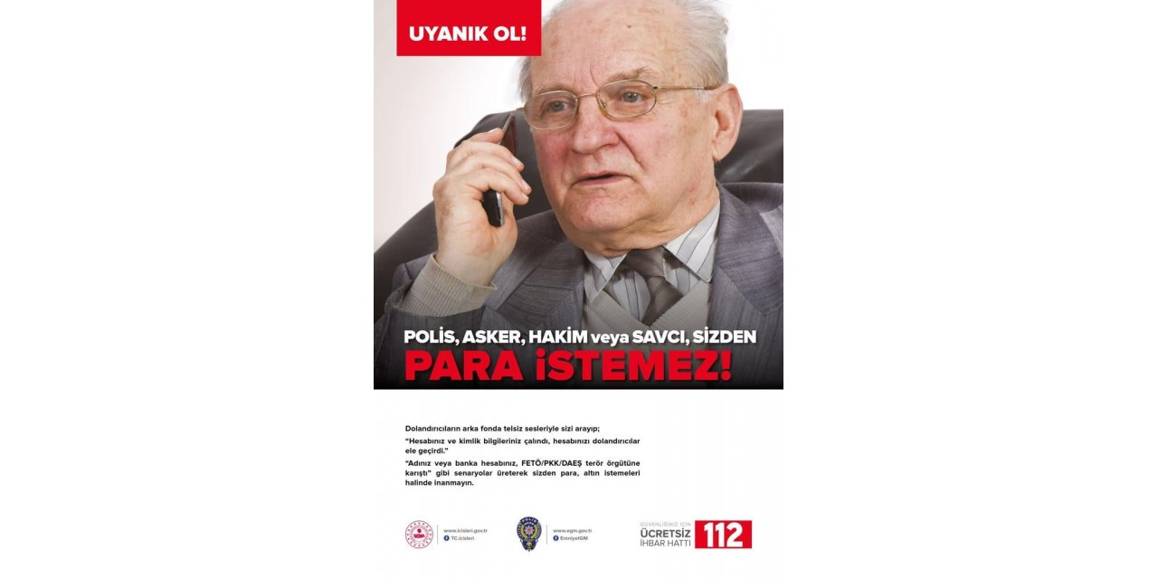Polis vatandaşları dolandırıcılık konusunda uyardı