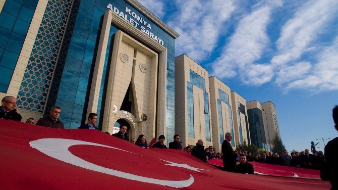 Konya Adliyesi çalışanlarından terör saldırısına tepki