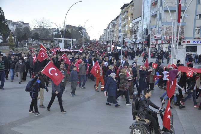 Seydişehir’de “Şehitler Yürüyüşü” düzenlendi