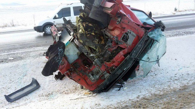 Konya’da iki tır çarpıştı: 1 ölü, 1 yaralı