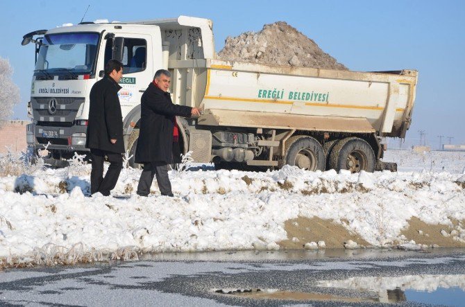 Kar suları Akgöl’ü canlandıracak