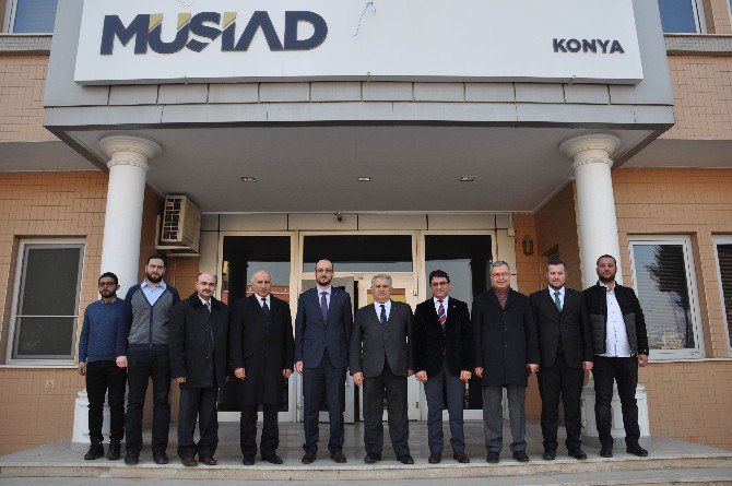 NEÜ’den MÜSİAD Konya Şube Başkanı Okka’ya ziyaret