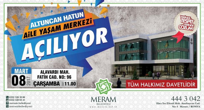 Kadınlar Günü’nde Meram’da anlamlı açılış